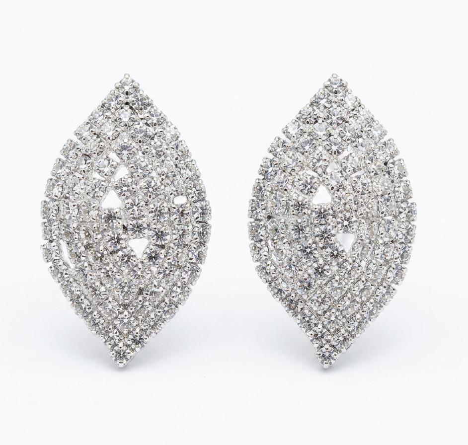 Crystal Silver Earrings