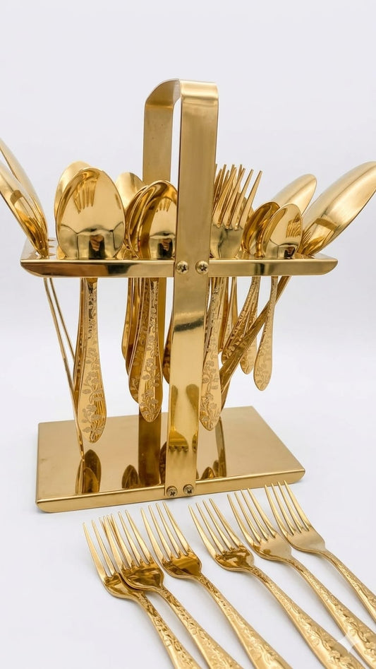 Golden Cutttlery Set 29 pc