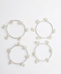 Pearl Blossom Bangle Set