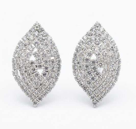 Crystal Silver Earrings