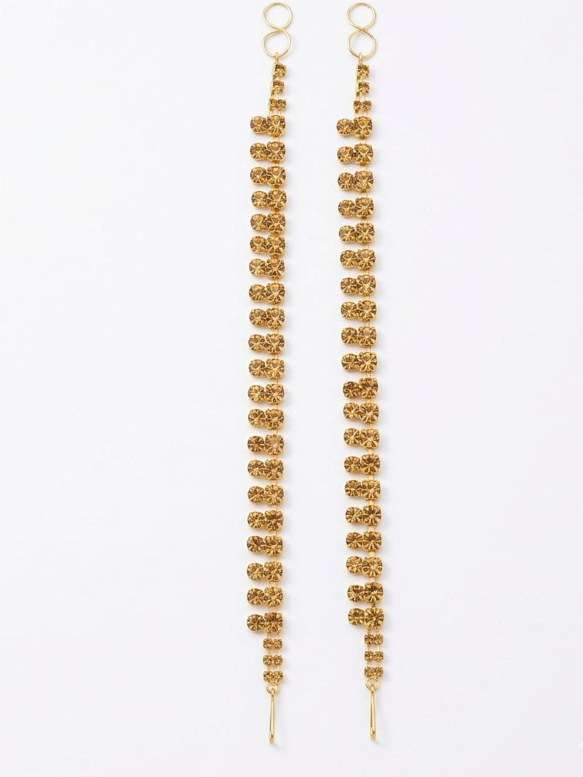 Gilded Blossom Anklet Set (Payal)